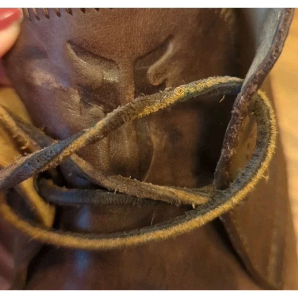 Men's Frye Lace Up Distressed Brown Leather Chukka Ankle Boots 8.5 D